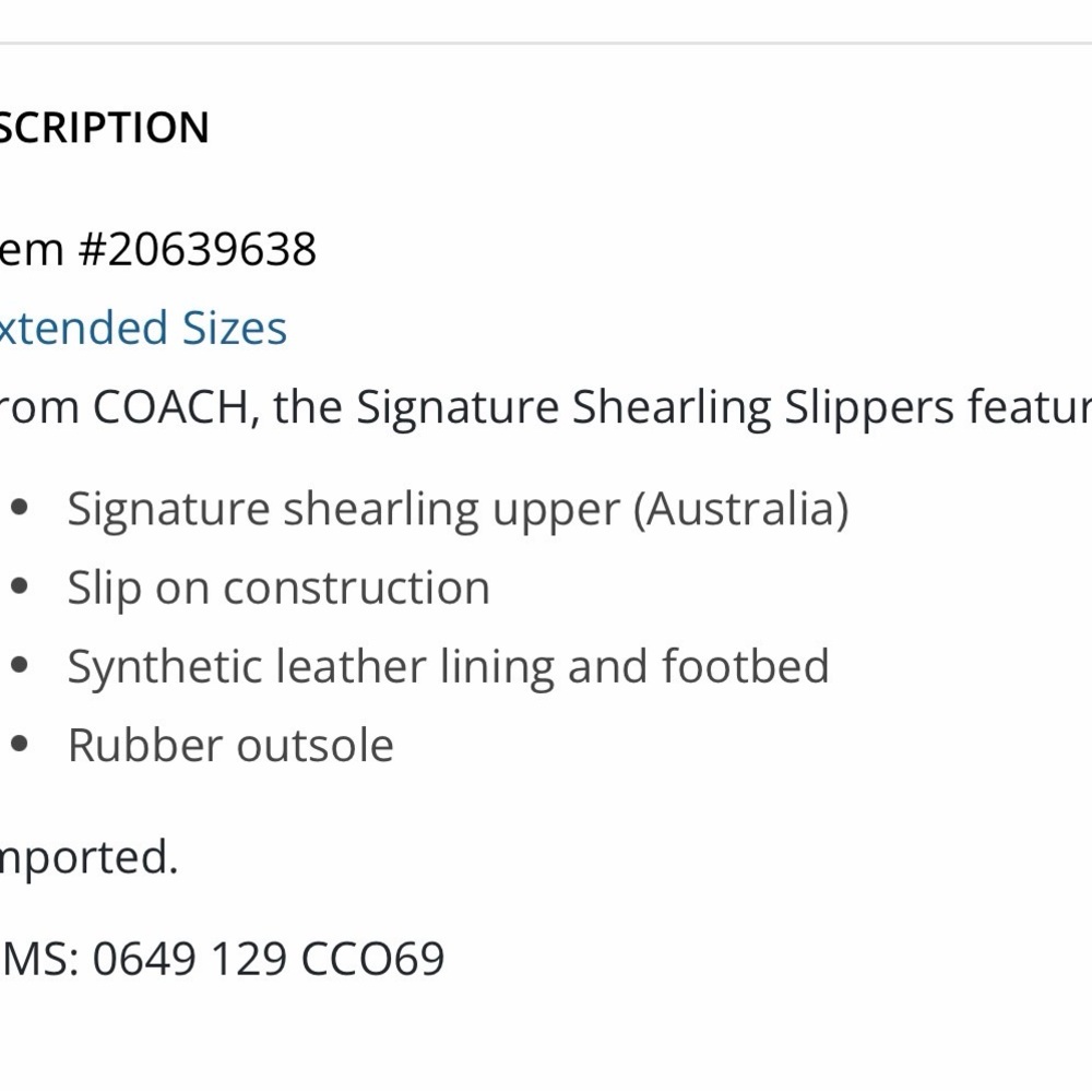 Coach shearling slippers - Picture 4 of 4